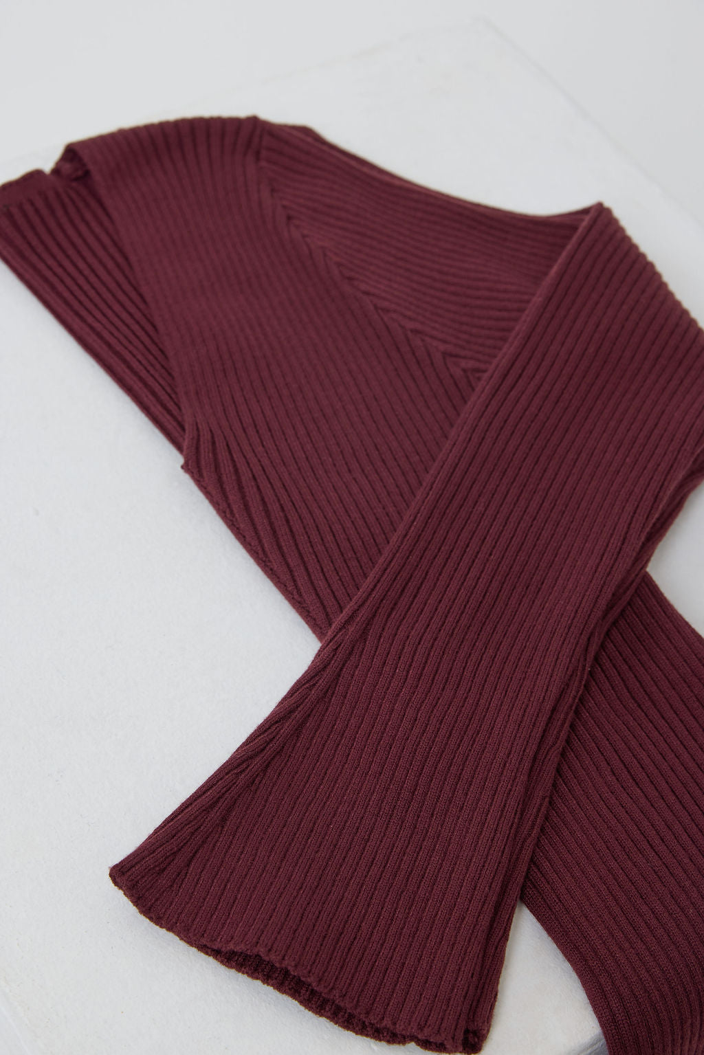 THE BURGUNDY WOOL DRESS