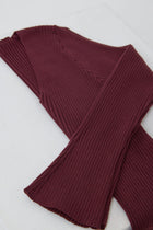 THE BURGUNDY WOOL DRESS
