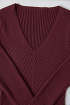 THE BURGUNDY WOOL DRESS